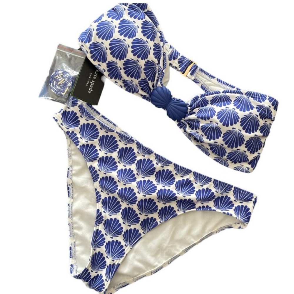 🆕 Kate Spade Bandeau Shell Bikini 2 Piece